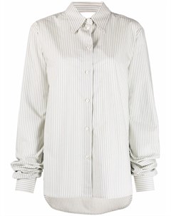 Полосатая рубашка с удлиненными рукавами Mm6 maison margiela