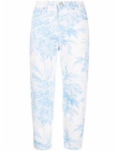 Укороченные брюки с цветочным узором Twinset