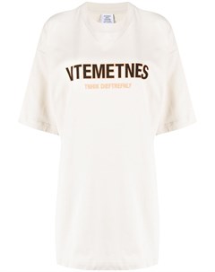 Футболка оверсайз с логотипом Vetements