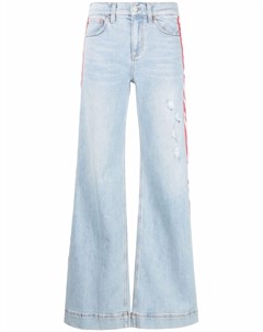 Расклешенные джинсы Rey с лампасами Alice + olivia
