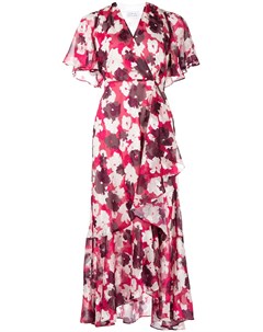 Платье миди с цветочным принтом Tanya taylor