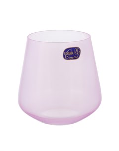 Набор стаканов sandra 290 мл 6 шт розовый 17x21x13 см Crystalex bohemia