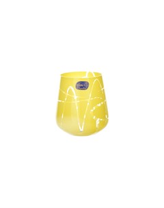 Набор стаканов для воды 290 мл 6 шт желтый 30x9x20 см Crystalex bohemia