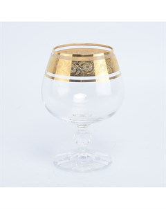 Набор бокалов для бренди клаудиа золото v d 250 мл 6 шт прозрачный 23x16x22 см Crystalex bohemia