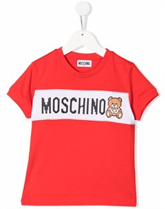 Футболка Teddy Bear с логотипом Moschino kids