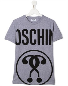 Рубашка оверсайз с логотипом Moschino kids