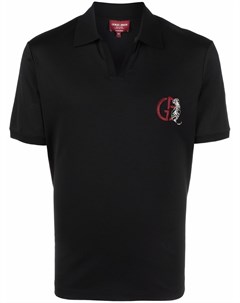 Рубашка поло с вышитым логотипом Giorgio armani