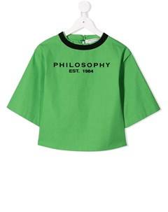 Свободная футболка с логотипом Philosophy di lorenzo serafini kids
