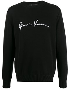 Джемпер с вышитым логотипом Versace