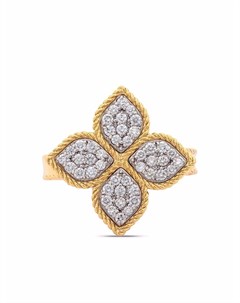 Кольцо Princess Flower из желтого золота с бриллиантами Roberto coin