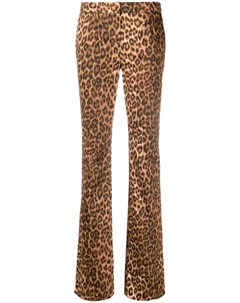 Расклешенные брюки с леопардовым принтом Blumarine