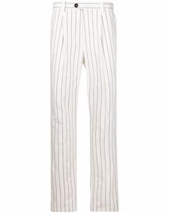 Полосатые брюки прямого кроя Brunello cucinelli