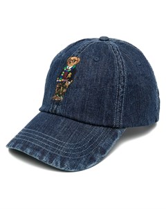 Джинсовая кепка с вышивкой Polo Bear Polo ralph lauren