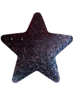 Новогоднее украшение Звезда 11 см парча черный Greenterra