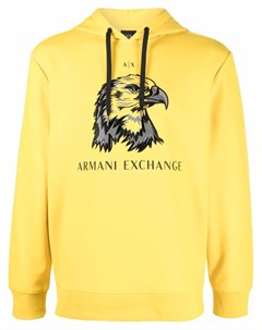 Худи с графичным принтом и логотипом Armani exchange