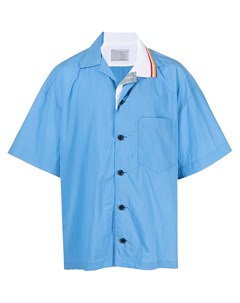 Рубашка с короткими рукавами и контрастным воротником Kolor