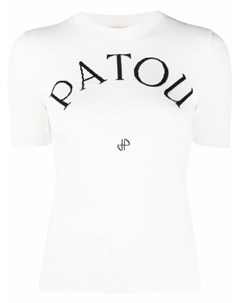 Трикотажный топ с логотипом Patou