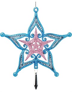 Елочная игрушка Decor Звезда с кристаллом 47784 Erich krause