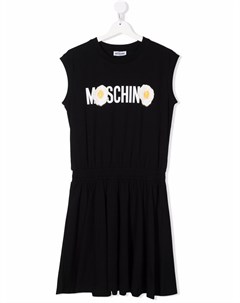 Платье с логотипом Moschino kids