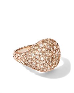 Золотое кольцо Chevron Pave с бриллиантами David yurman