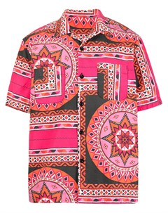 Рубашка с геометричным принтом Sacai