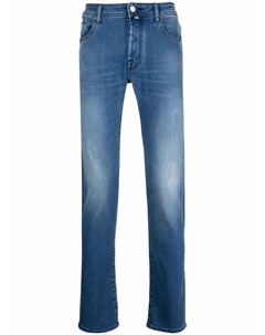 Узкие джинсы с нашивкой логотипом Jacob cohen