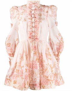 Расклешенное платье с цветочным принтом Zimmermann