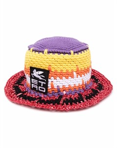 Шляпа в технике кроше с логотипом Etro