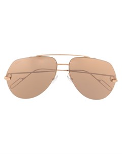 Солнцезащитные очки авиаторы с зеркальными линзами Cartier eyewear