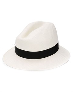Соломенная шляпа с узкими полями Borsalino
