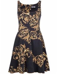 Расклешенное платье с принтом Regalia Baroque Versace jeans couture