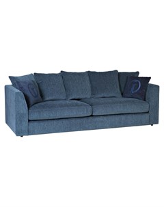 Трехместный диван roberto синий 250x90x100 см Garda decor