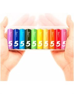 Батарейки Rainbow ZI5 Colors AA 10 штук AA501 Xiaomi
