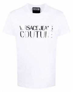Футболка с нашивкой логотипом Versace jeans couture
