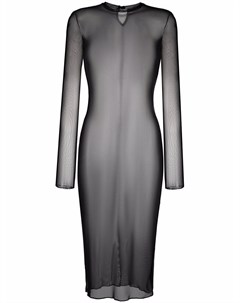 Платье миди с прозрачным верхом Murmur