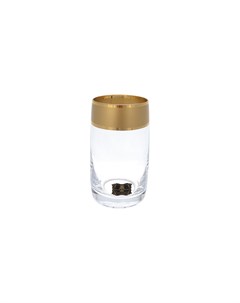 Набор стаканов для воды матовая полоса 250мл 6 шт прозрачный As crystal