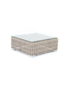 Журнальный столик плетеный лунго серый 73x33x73 см Outdoor