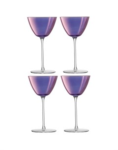 Набор бокалов для мартини aurora 195 мл фиолетовый 9x17 см Lsa international