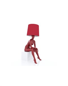 Настольная лампа mini oda красный 25x60 см Maneken