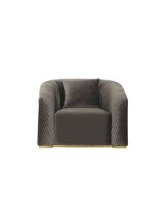 Кресло geneve велюр серый 98x76x95 см Garda decor