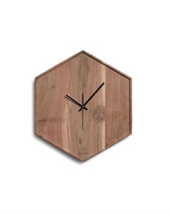 Шестигранные настенные часы zakie коричневый 35x40x3 см La forma