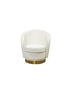 Кресло napoli вращающееся белый 76x76x76 см Garda decor