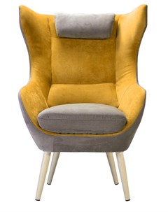 Кресло сканди 2 желтый 80x112x86 см R-home