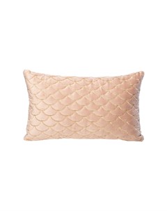 Подушка с вышивкой чешуйки розовая розовый 50x30 см Garda decor