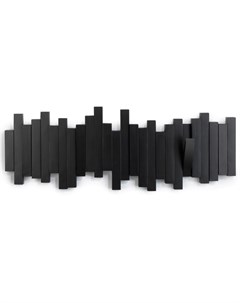 Вешалка настенная sticks черный 46x18x3 см Umbra