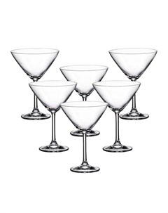 Набор бокалов для мартини colibri gastro 6 шт прозрачный Crystalite bohemia