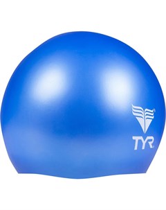 Шапочка для плавания Wrinkle Free Junior Silicone Cap голубой LCSJR 428 Tyr
