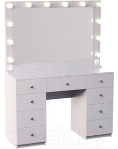 Туалетный столик с зеркалом SV 64 с подсветкой Мир мебели