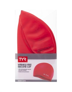 Шапочка для плавания Wrinkle Free Silicone Cap красный LCS 610 Tyr