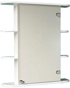 Шкаф с зеркалом для ванной Камелия 04 65 правый белый Санитамебель